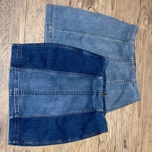 Free People Jean Skirts